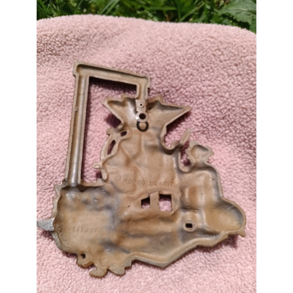 Vintage 1978 Homco Metal Wall Plaque Farmhouse Decor Apple Corn Kitchen Rustic - Picture 4 of 5
